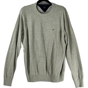 Tommy Hilfiger Grey Lightweight Long Sleeve Crew Neck Sweater Reg Size M